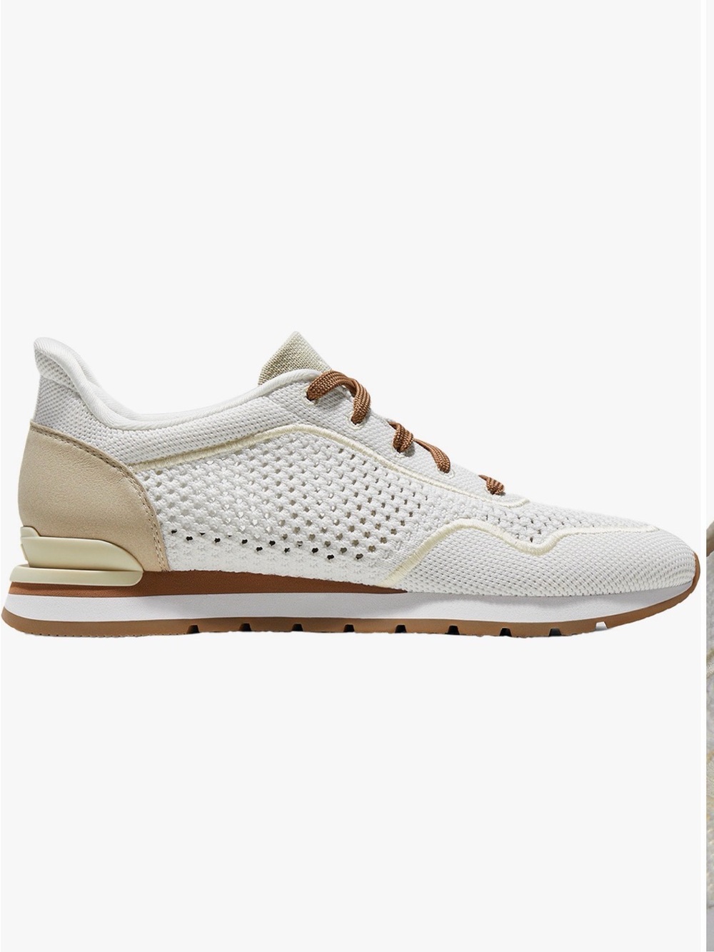 Vivaia All Day Slip on Breathable White & Tan Women’s Sneakers size 39 8 or 8.5 - Picture 4 of 11